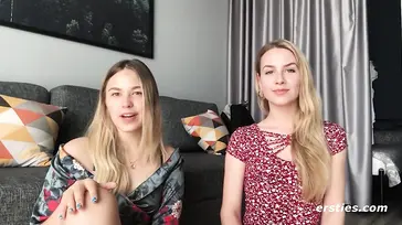 Two lesbian friends share an apartment and lick each other's pussies