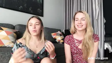 Two lesbian friends share an apartment and lick each other's pussies